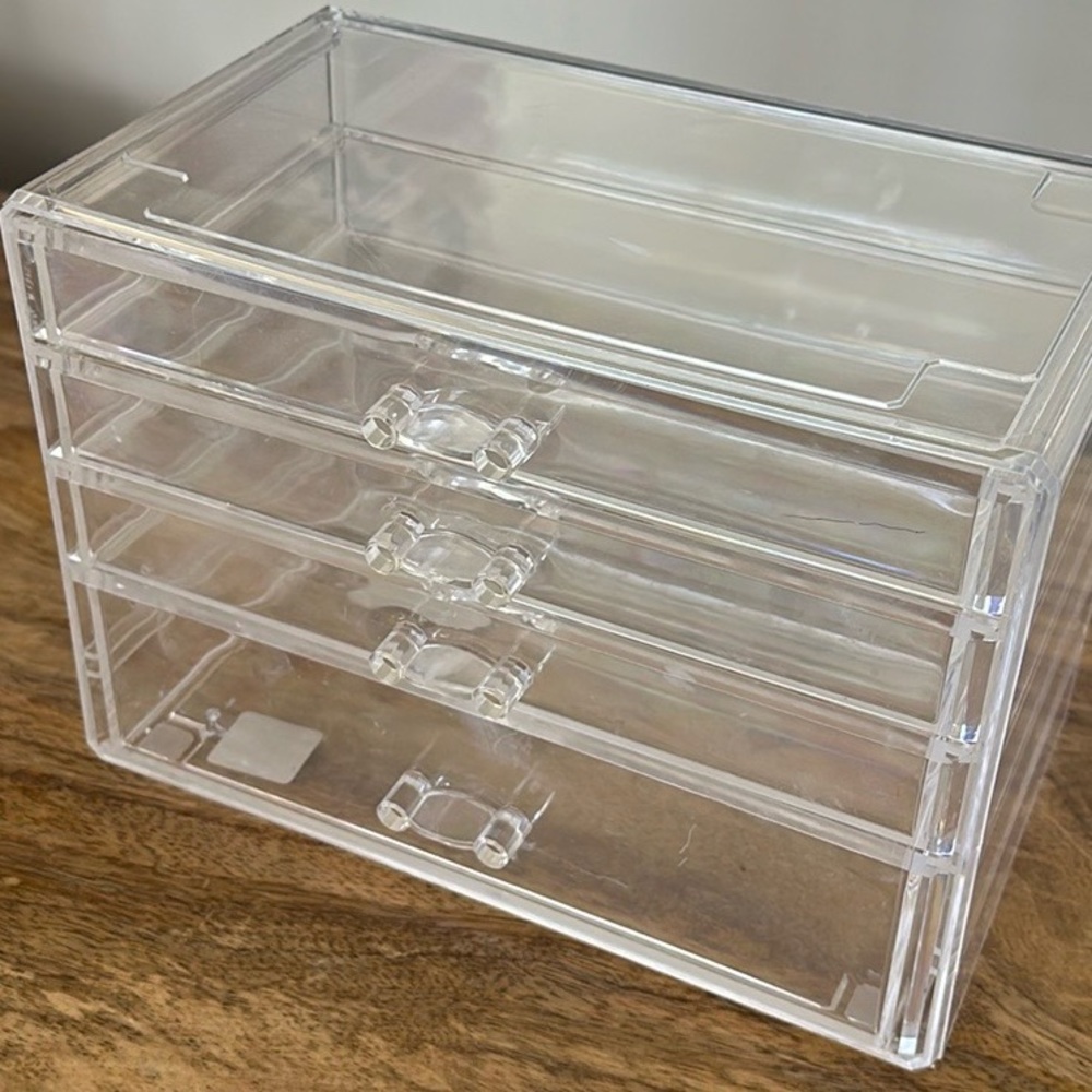 4 drawer acrylic storage